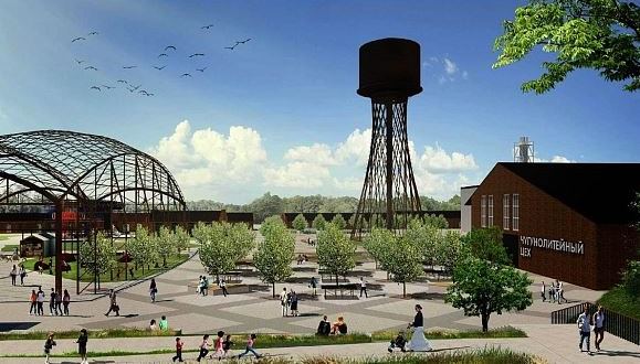 Репродукция архитектурной концепции парка «Баташев»
